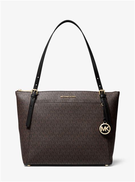 michael kors large voyager|Michael Kors tote with zipper.